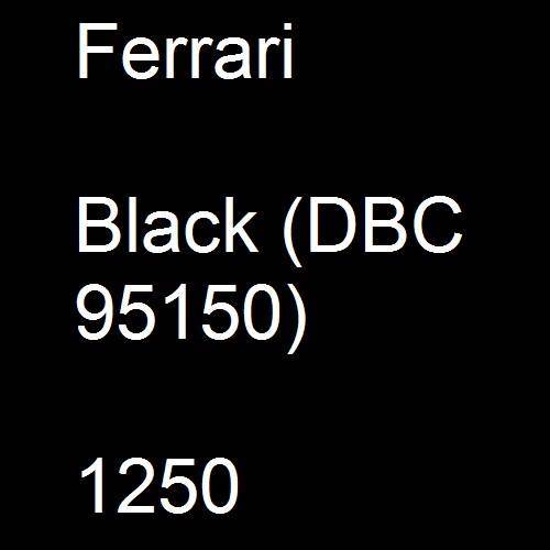 Ferrari, Black (DBC 95150), 1250.